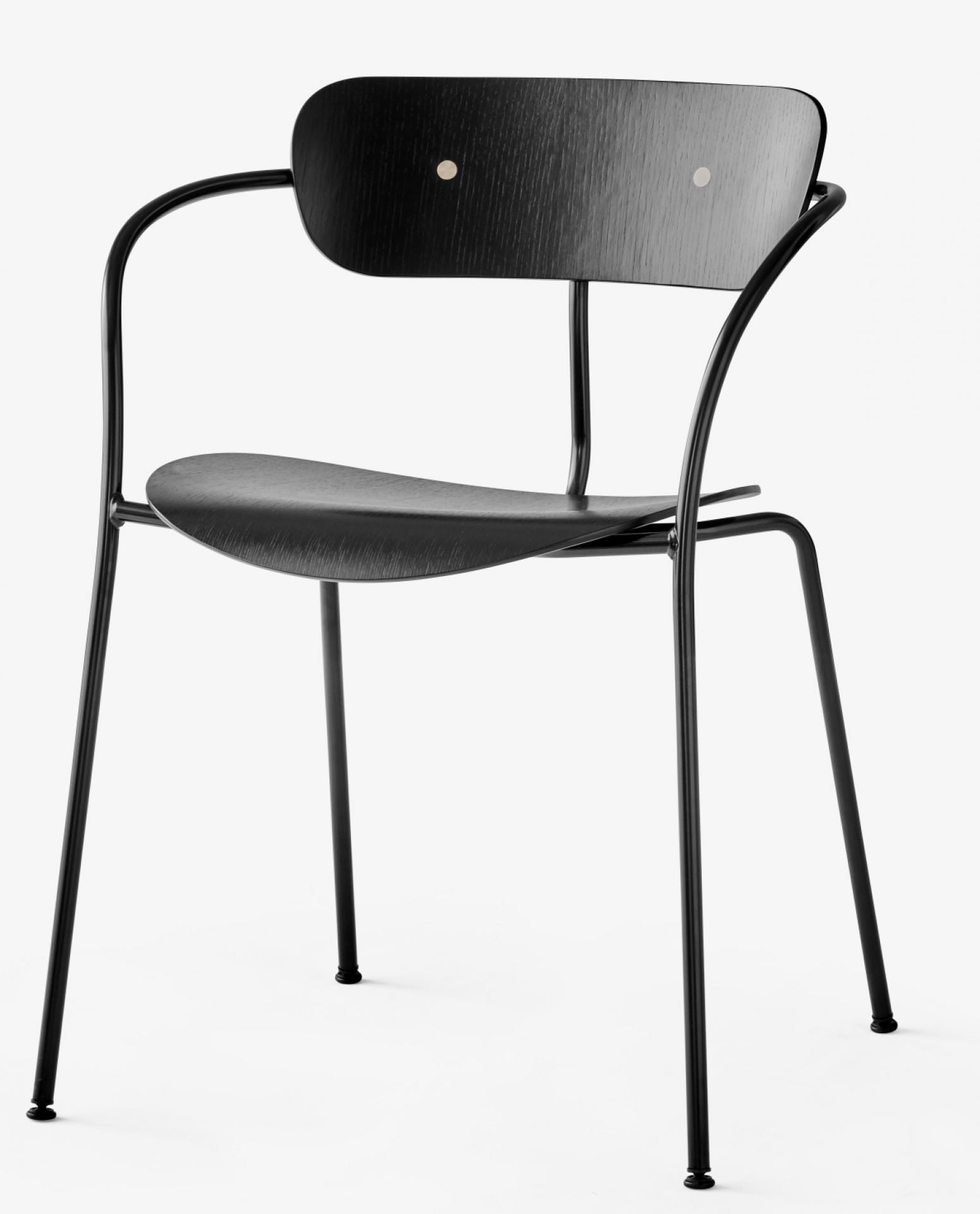 Pavilion AV2 Armchair Armlehnen Stuhl AndTradition Eiche schwarz / Armlehne